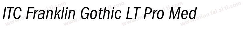 ITC Franklin Gothic LT Pro Medium字体转换